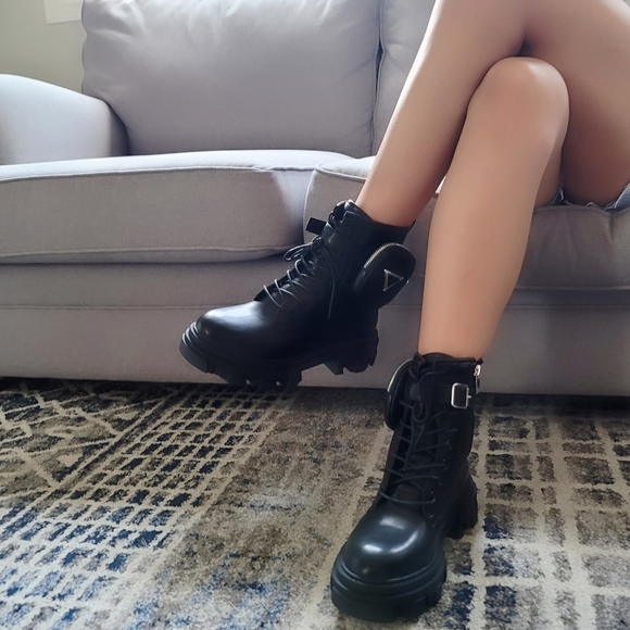 Just In Zip Pocket Combat Booties - Picture 3 of 6